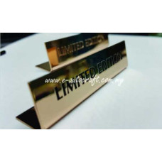 Display Tag Gold Gloss<br>2D Etching<br>LT/GG_01